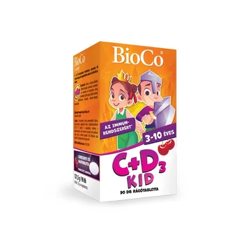 BioCo C+D3 Kid cseresznye ízű tabletta 90 db