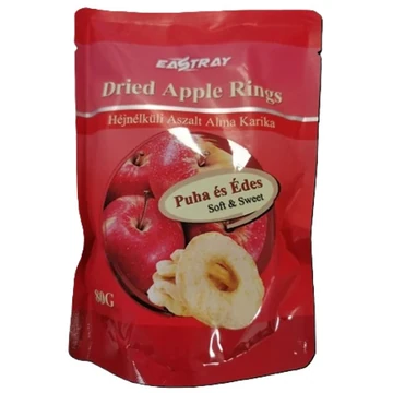 Eastray Héjnélküli aszalt alma karika 80g Dried Apple Rings