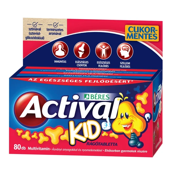 Actival Kid háromízű tabletta 80 db
