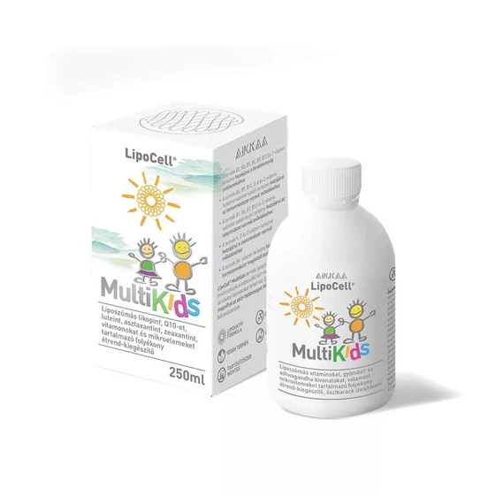 Lipocell MultiKids folyékony multivitamin 250 ml