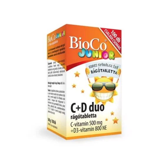 BioCo Junior C+D Duó tabletta 100 db
