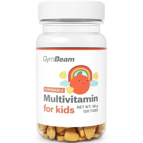 GymBeam multivitamin rágótabletta gyermekeknek 12 db