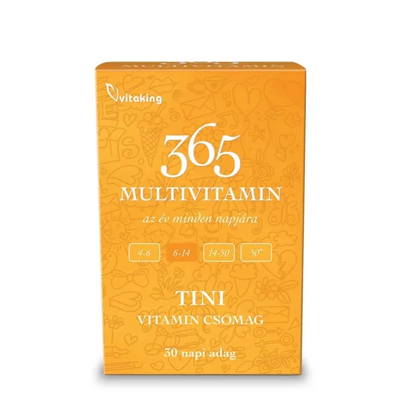 Vitaking 365 Tini Multivitamin csomag 30 napi adag