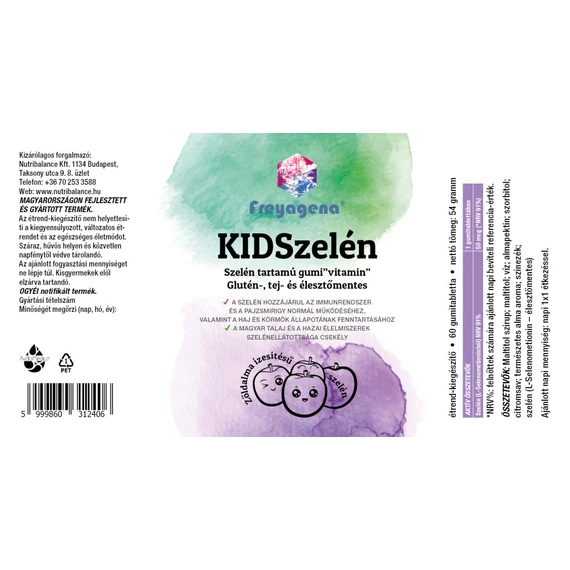 Freyagena KIDSzelén 54g -szelén tartalmú gumi