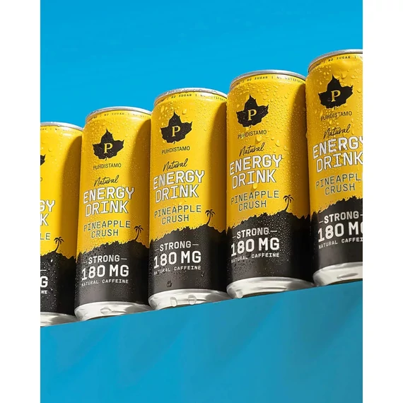 Puhdistamo Natural energy 330ml ananász ízű természetes energiaital DRS