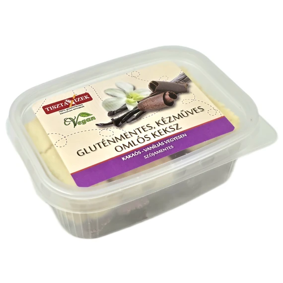 Kakaós-vaníliás omlós keksz 180g Tiszta Ízek gluténmentes, kézműves