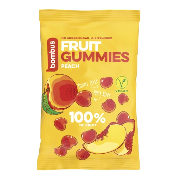 Bombus Őszibarackos gumicukorka 35g