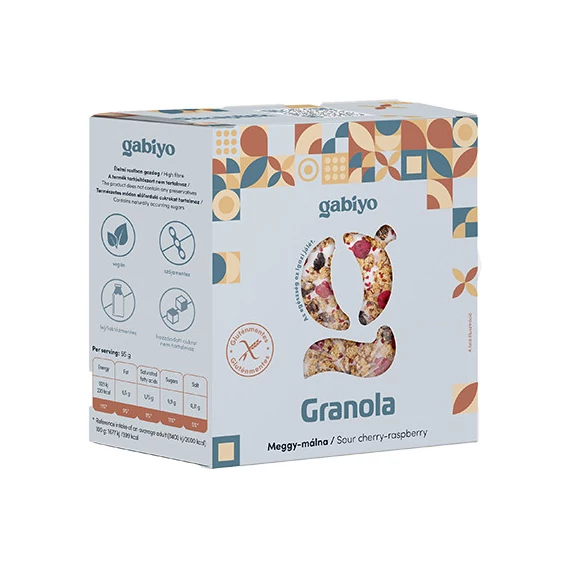 Gabiyo Granola Meggy-málna 275g