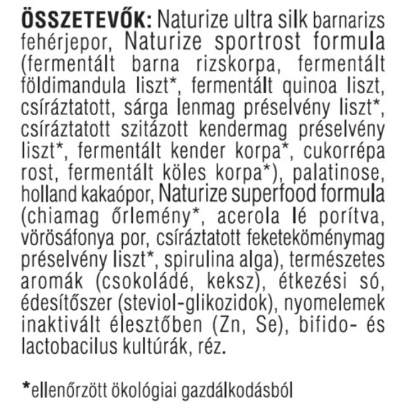 Naturize Sport Junior Plus 440g/20 adag 13 superfood, 42% fehérje, csokitorta íz