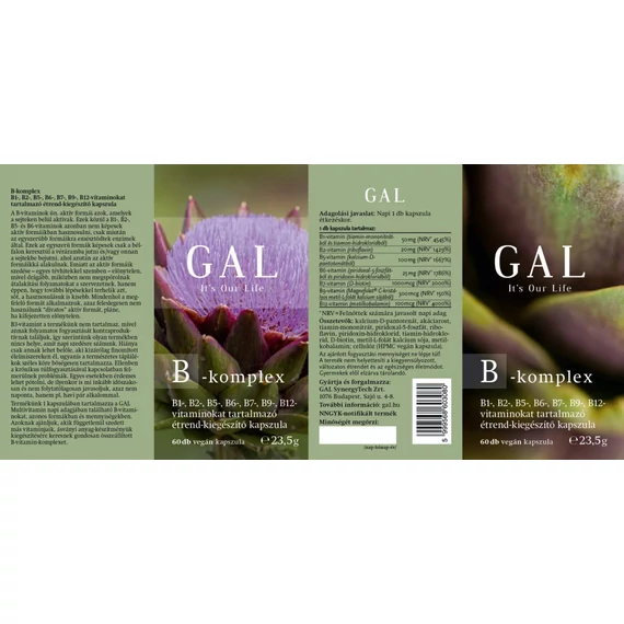GAL B-komplex 60 vegán kapszula